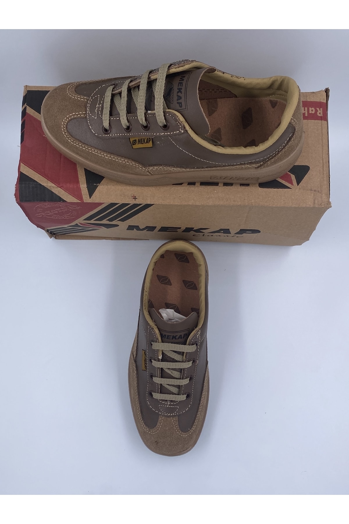 Unisex Kahve Arazi Iş Inşaat Bahçe Outdoor Sağlam Dayanıklı Ayakkabı 3