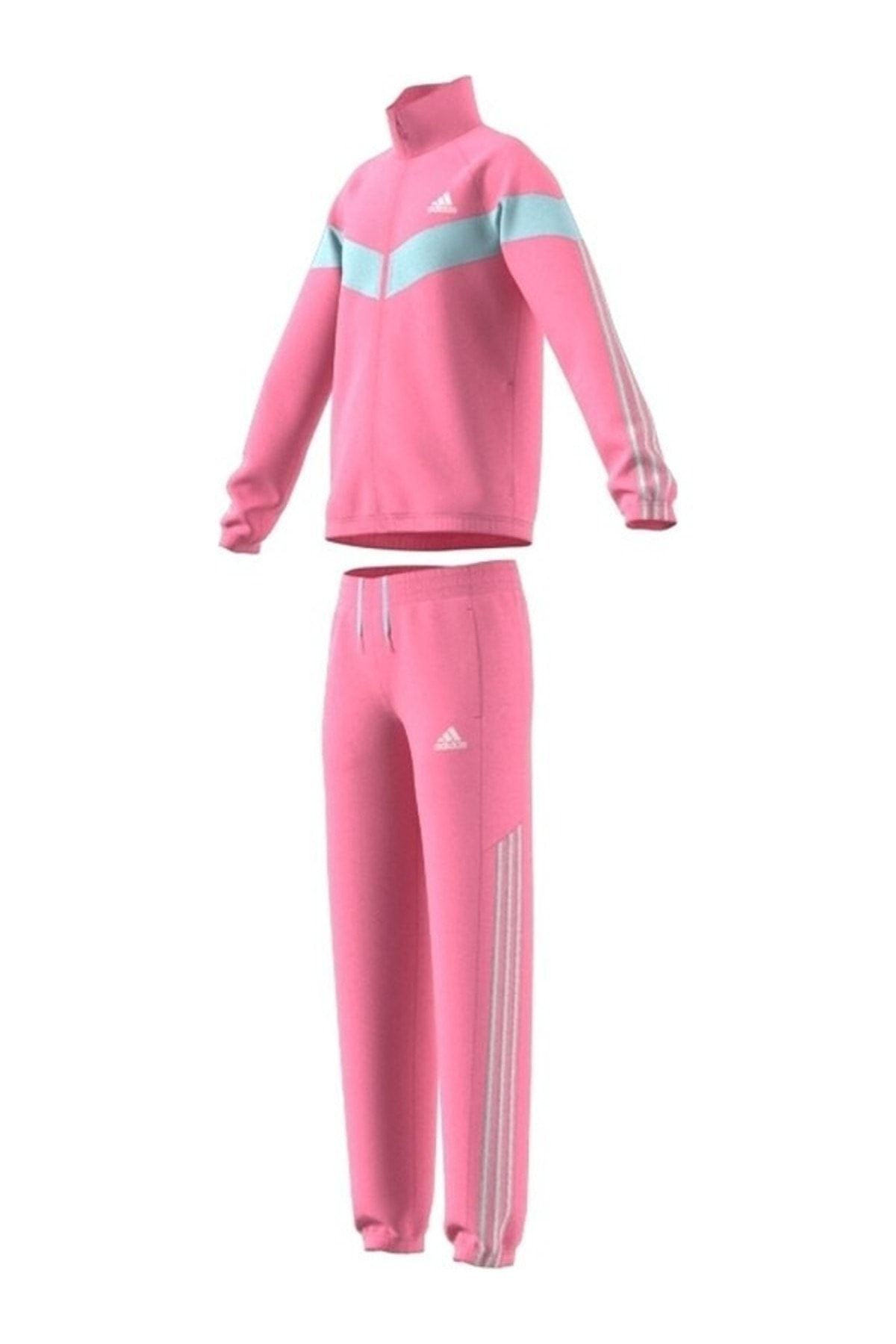 Women's pink adidas sweatsuit hot sale