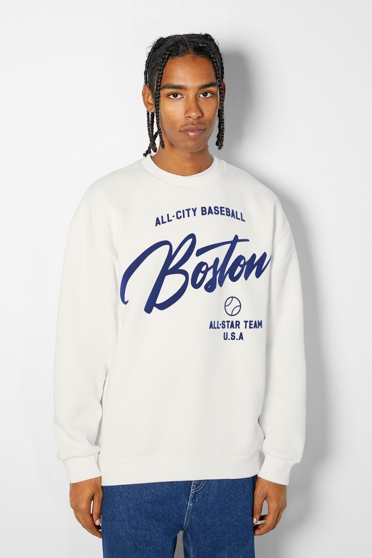 Bershka oversize sweatshirt deals