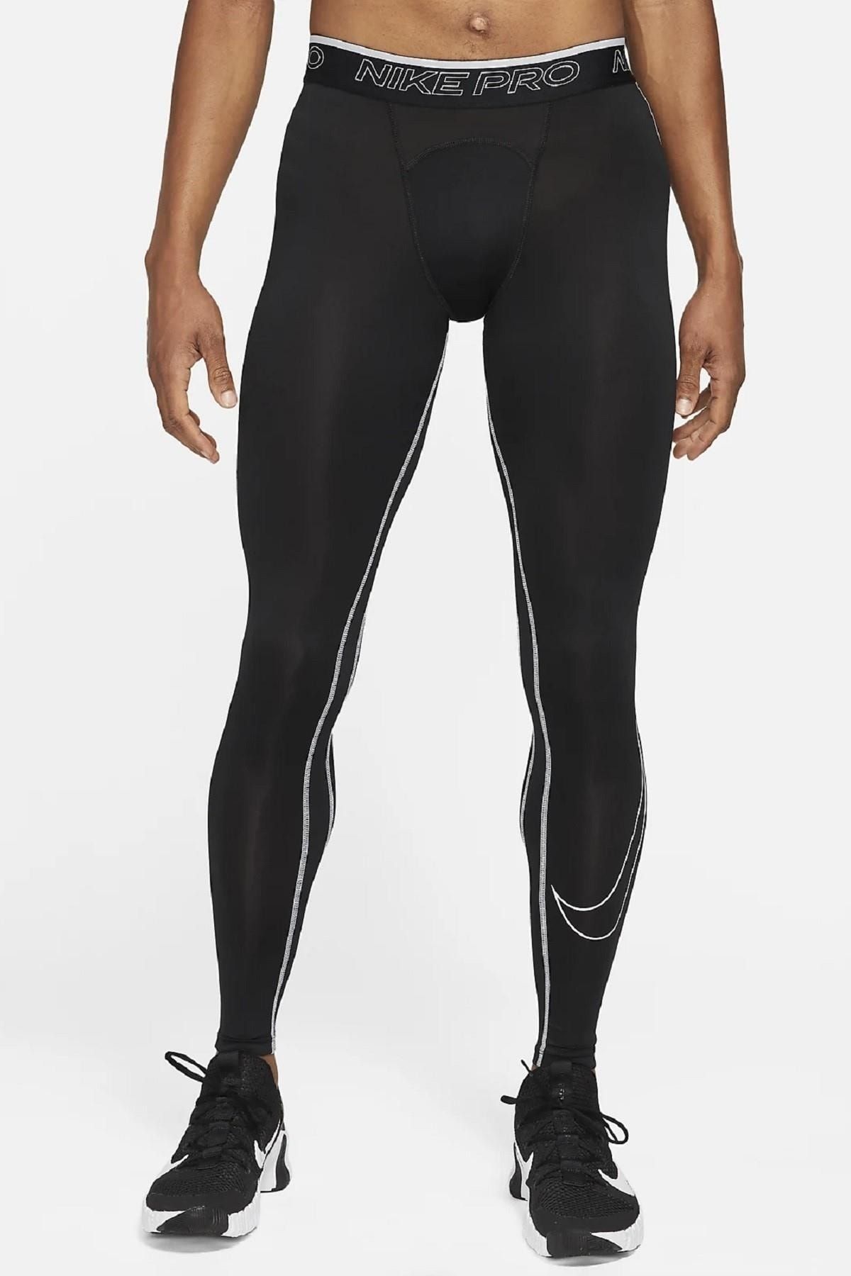 Nike Pro Men's Leggins Tights Dri-fit Black Black Men's Tights Dd