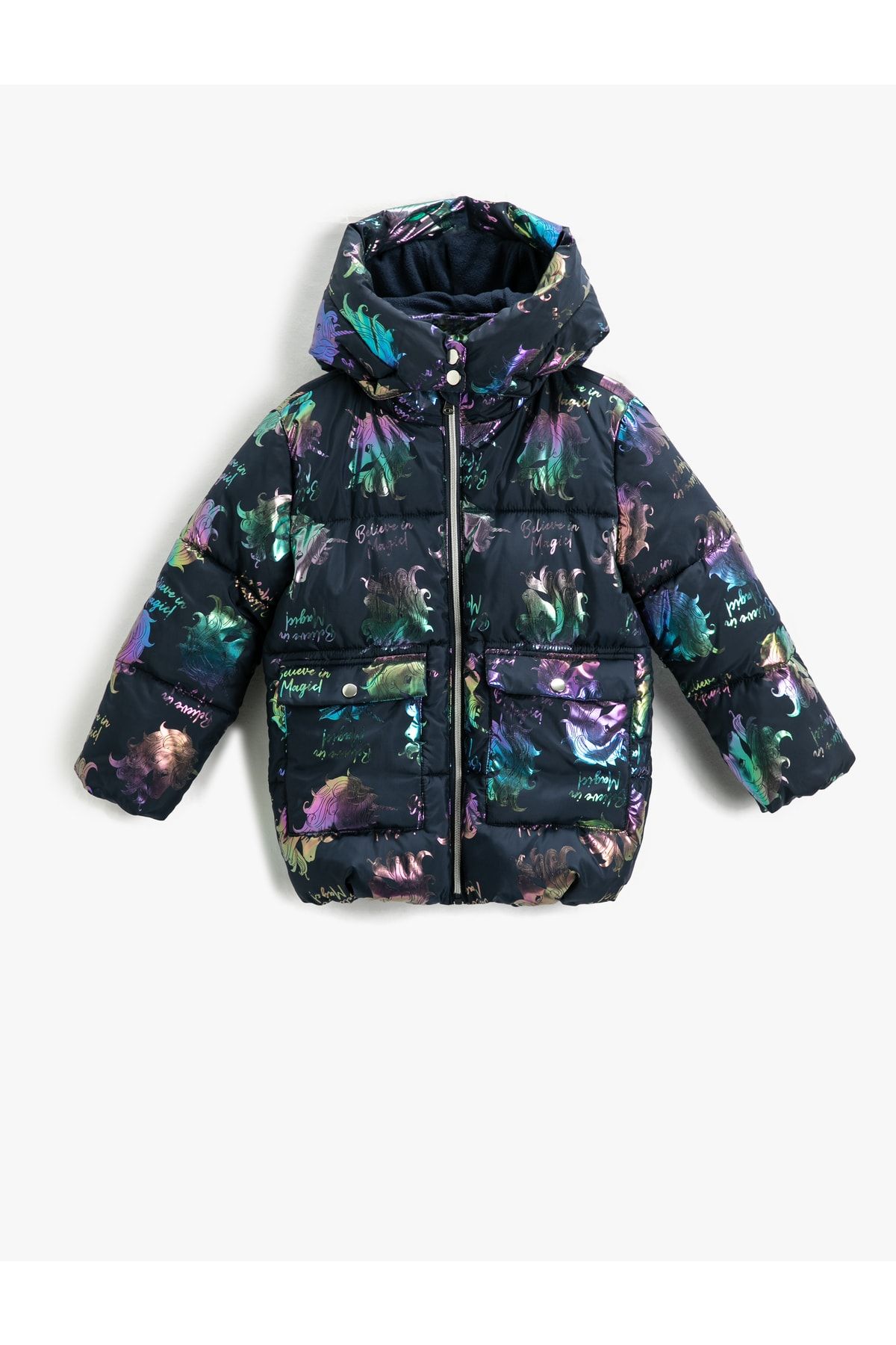 Koton Mantel Dunkelblau Puffer Fast ausverkauft QV8023
