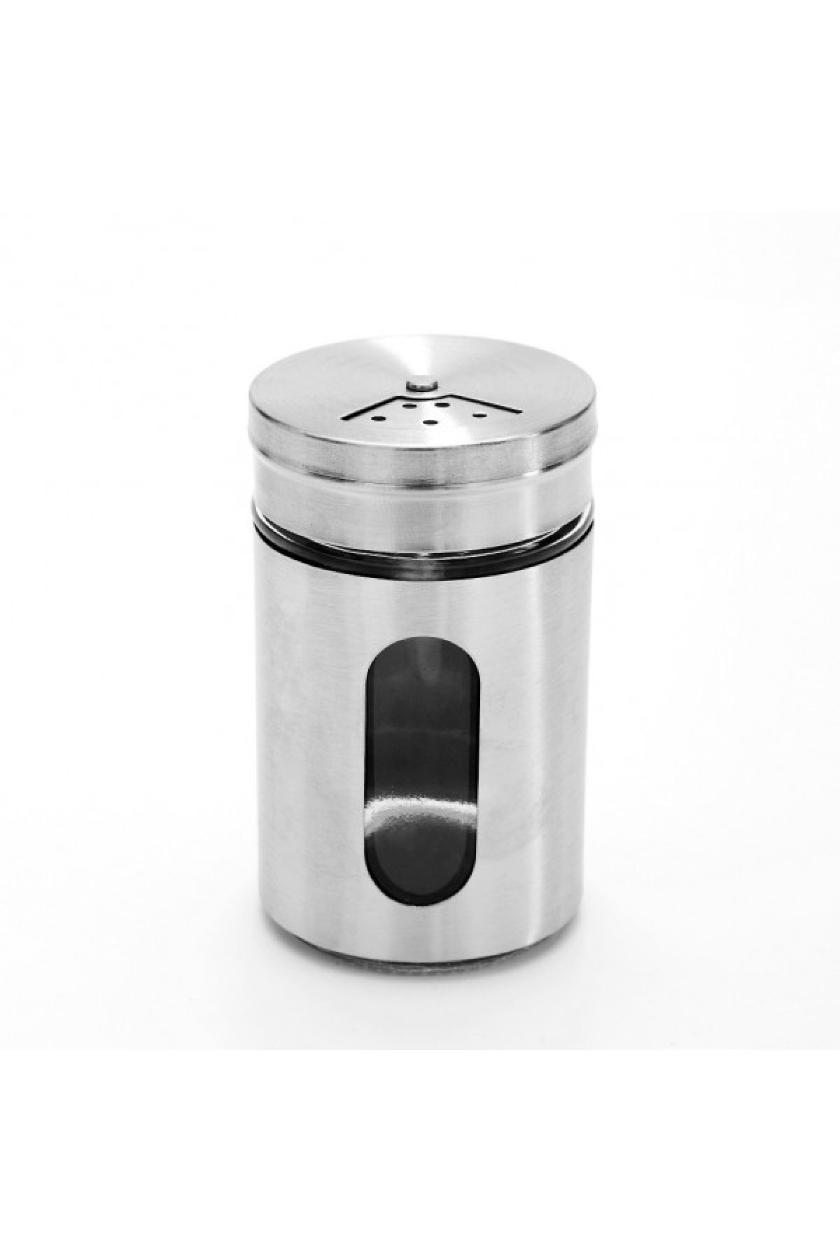 Ün-Ev 2'li Çelik Giydirmeli Cam 3 Kademe Delikli Tuzluk-pulbiberlik-kekik Ve Nanelik 320x2
