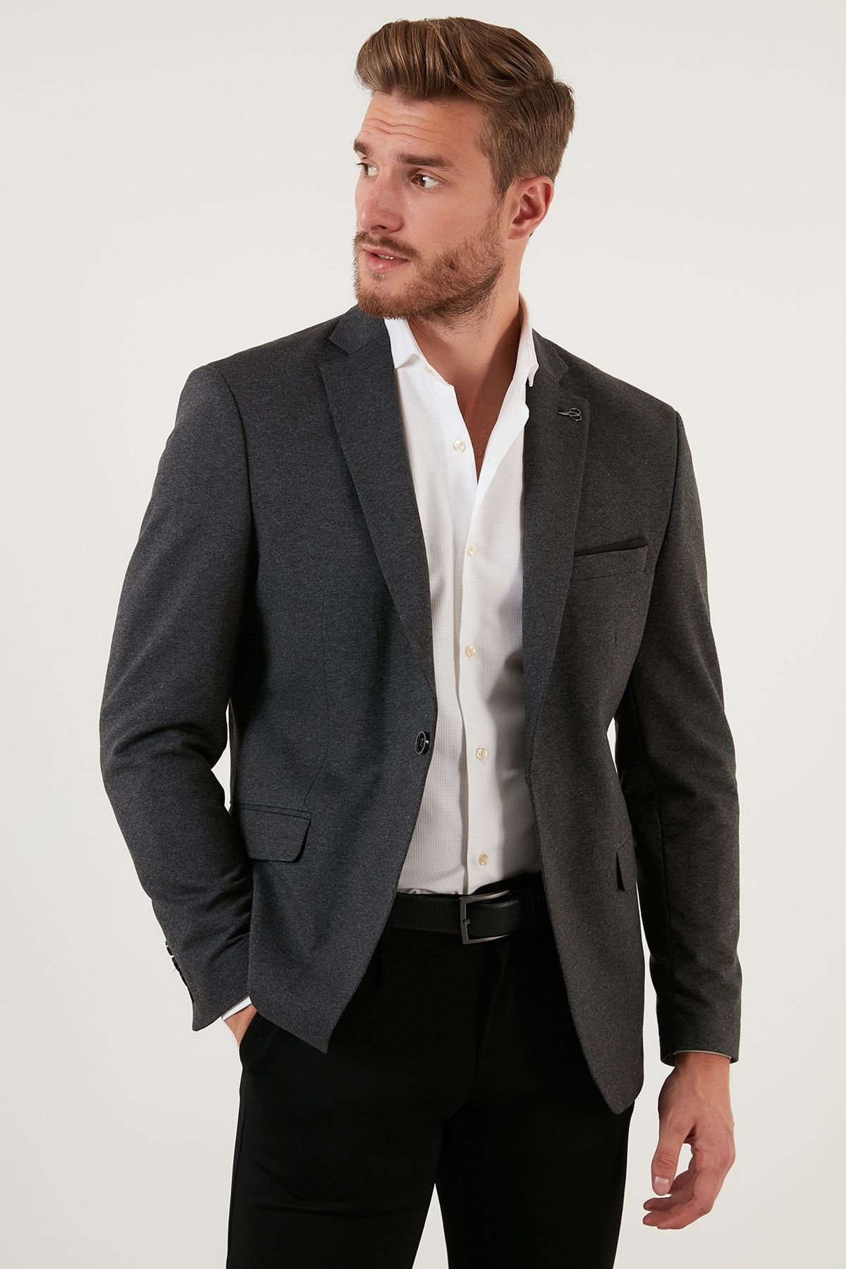 Slim Fit 6 Drop Single Slit Blazer کت مردانه 2163115 B Buratti