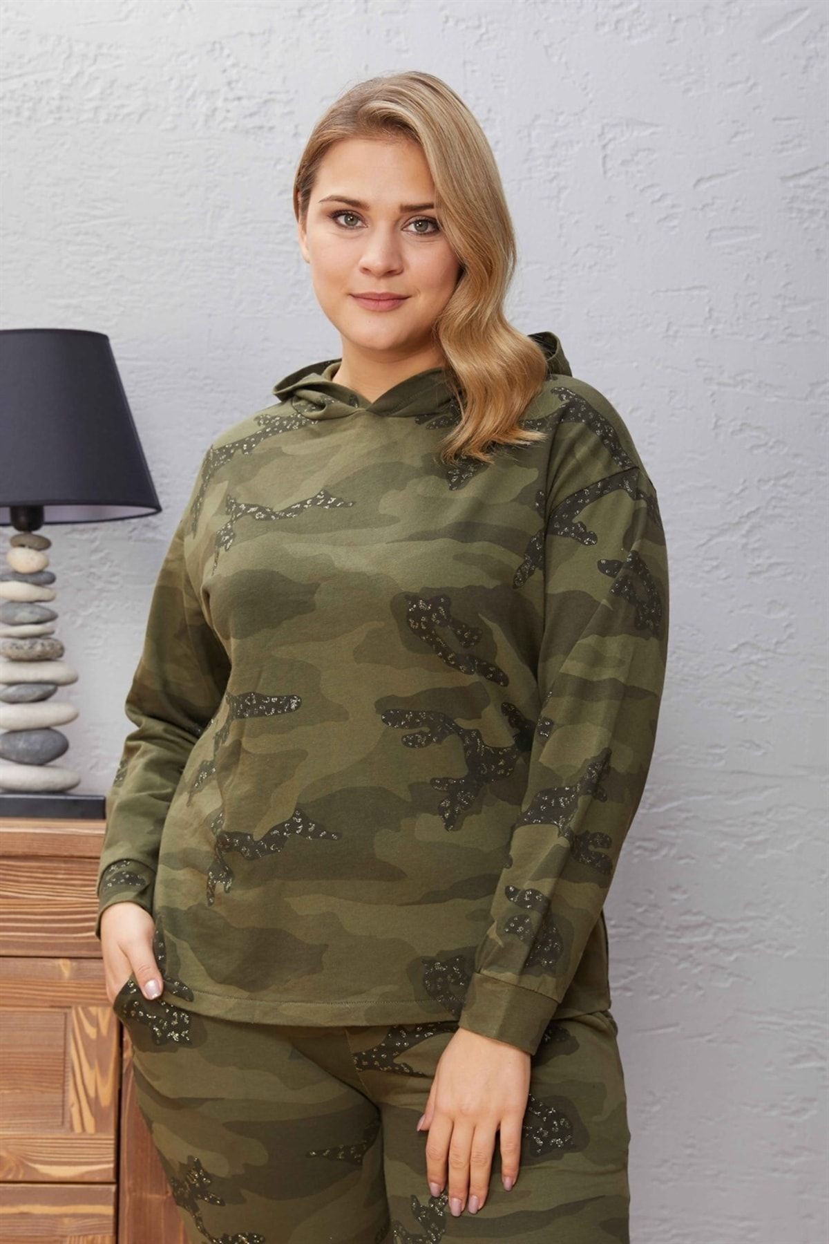 Plus size hotsell womens camo hoodies