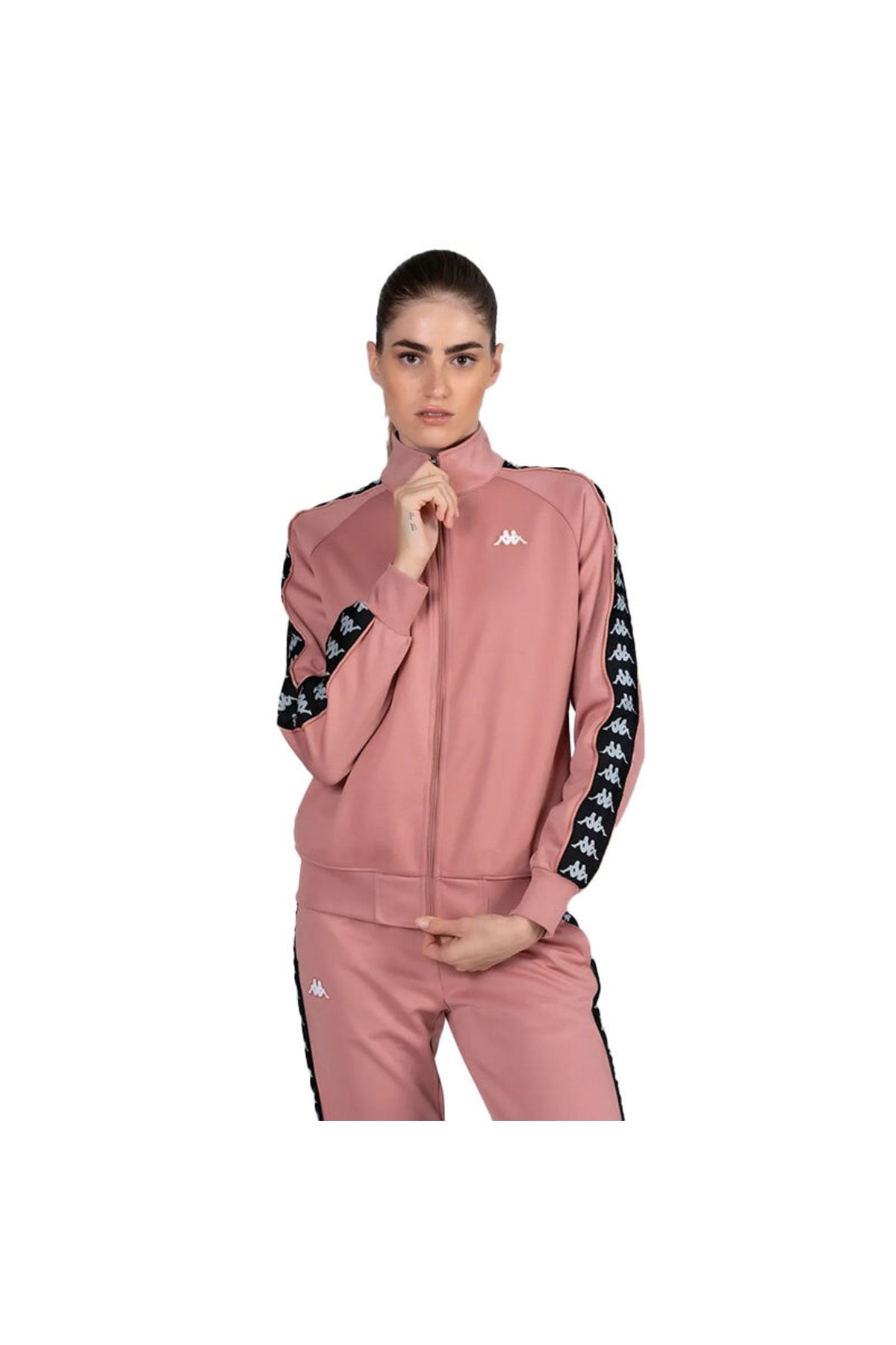 Pink kappa tracksuit top hotsell
