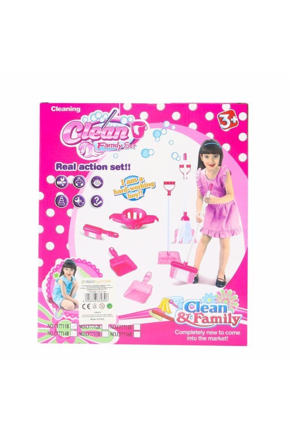 Kutulu Temizlik Seti Cf7711b Pembe 2
