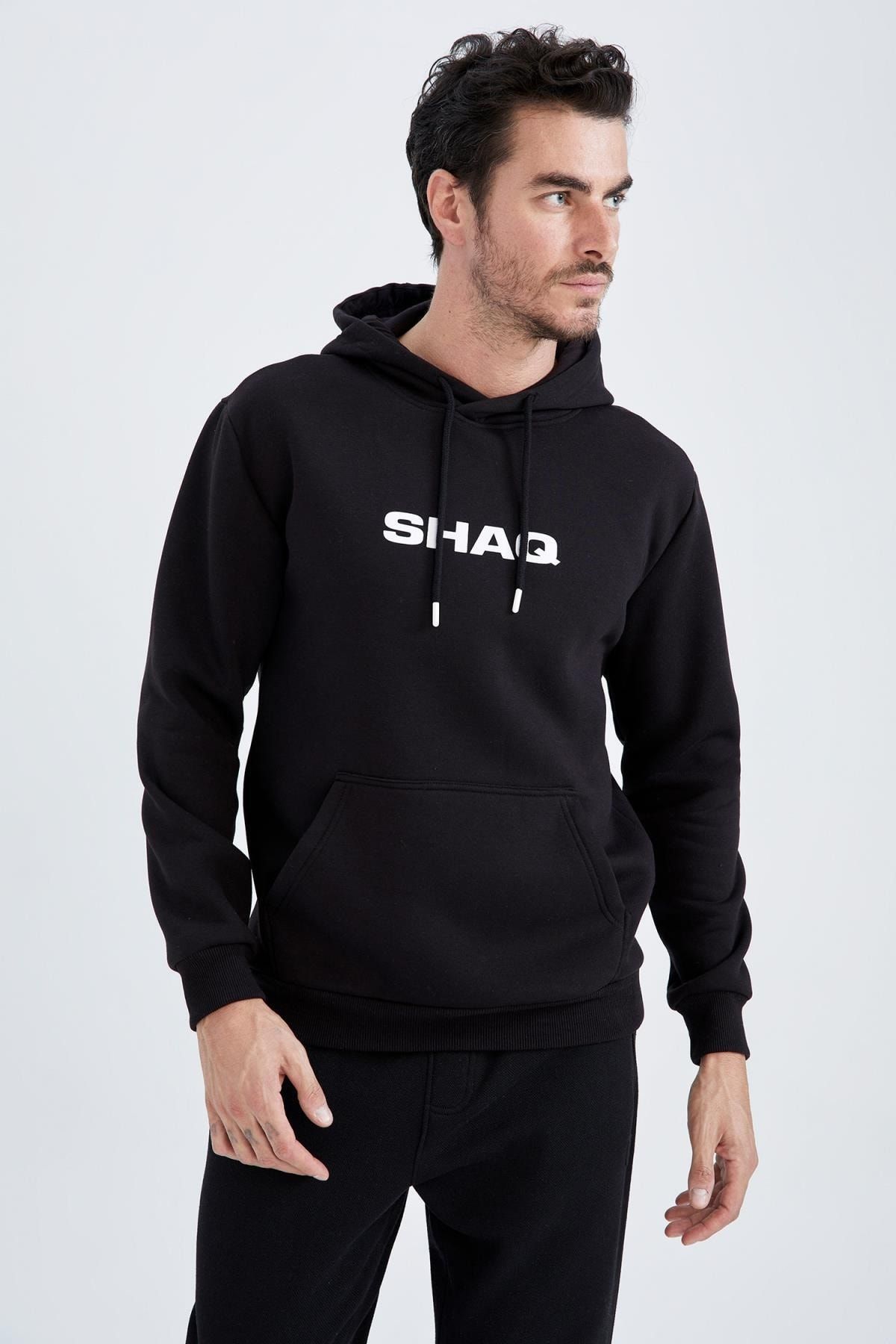 Defacto Fit Shaquille O neal Standart Fit Kap onlu S rd r lebilir Sweatshirt