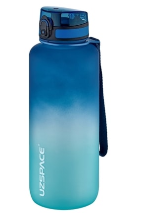 Uzspace 1500ml Mega Boy Soft Touch Çift Renk Motivasyon Tritan Su Matarası