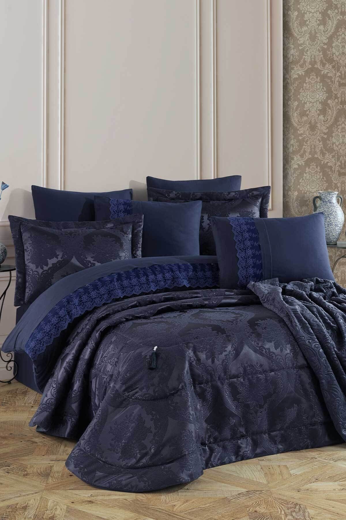 Elart Dowry Package 9 Pieces bedspread duvet cover Set Bronze