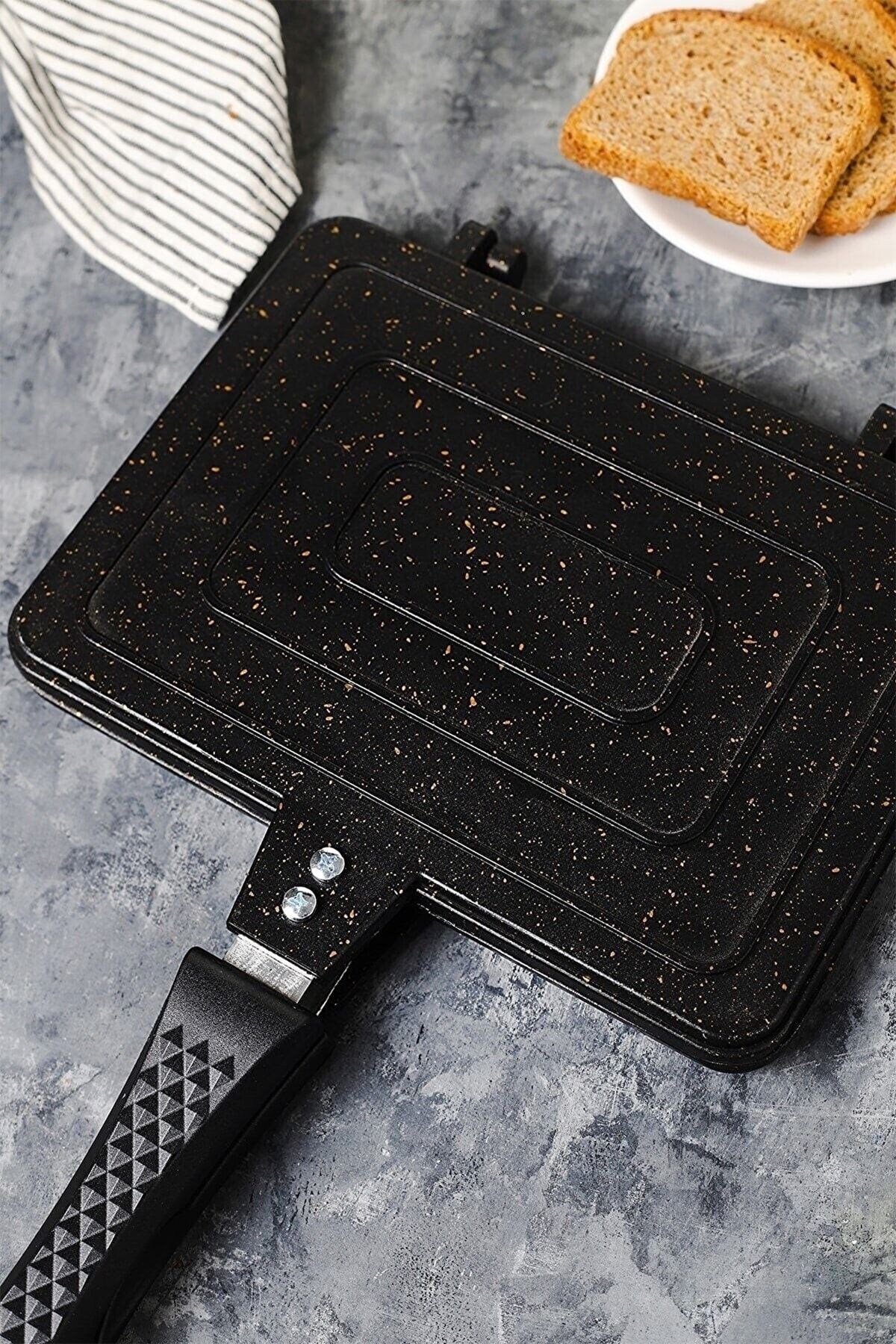 Begin Power-Stove Top Toaster Inner Outer Granite Camping Toaster 3