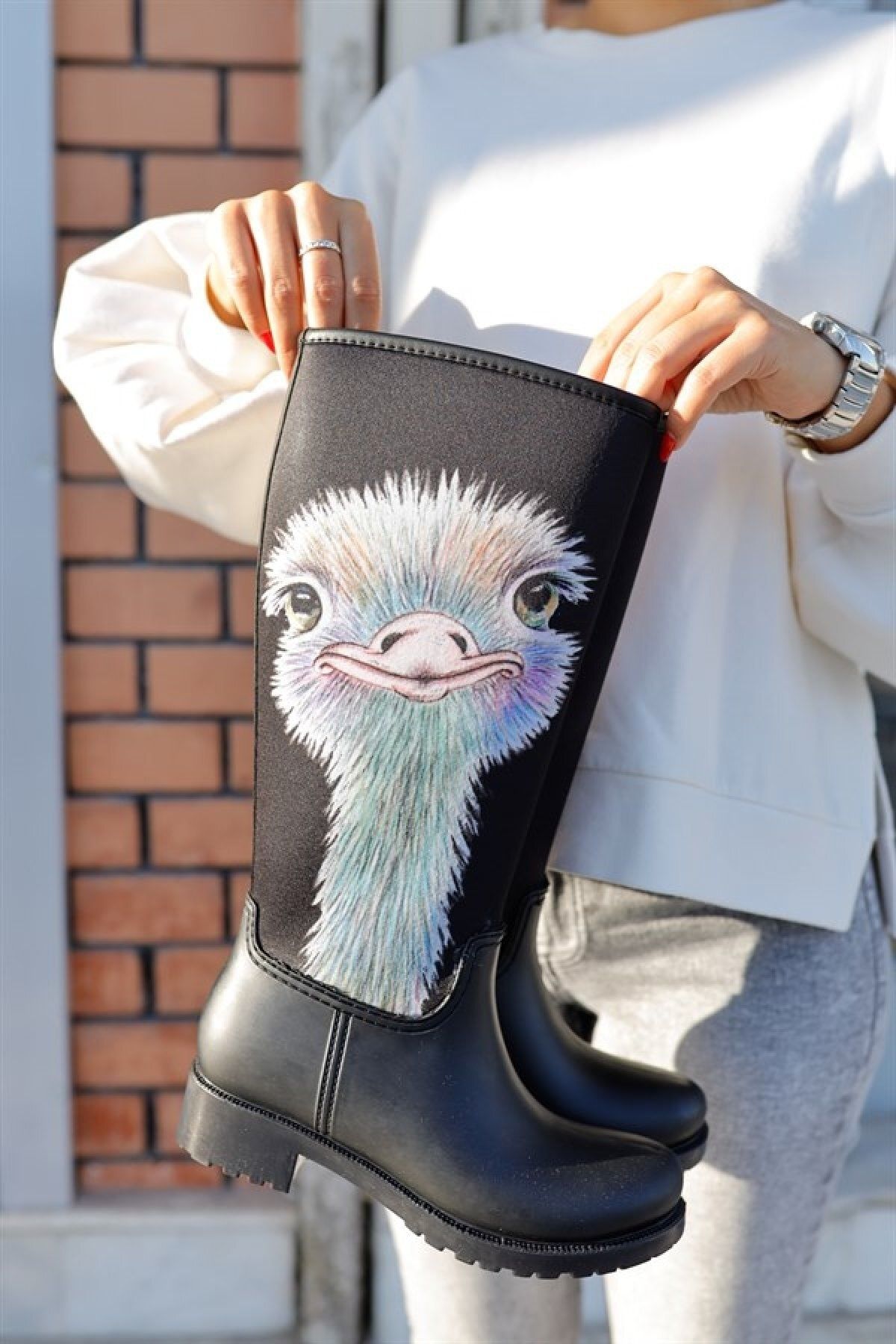 Ostrich boots hot sale in rain