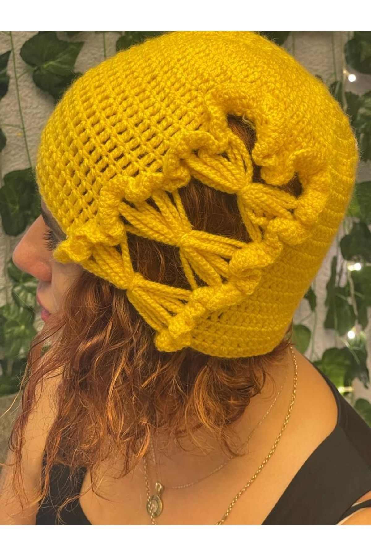 Gönülden Tasarım-Special Design Soft Ruffle Butterfly Knitted Beret 2
