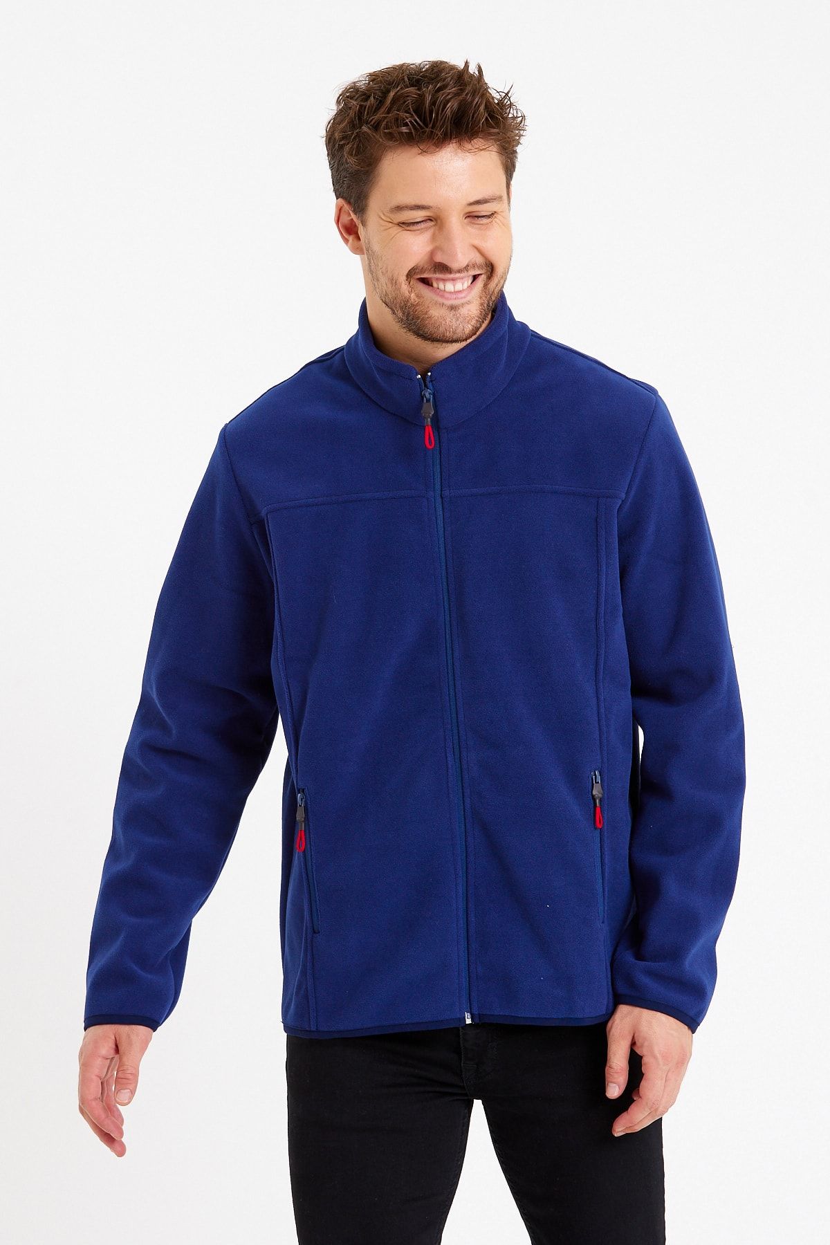 VERDONE-Men's Softshell Indigo Coat Windproof Compatible with Changing Weather Conditions 3