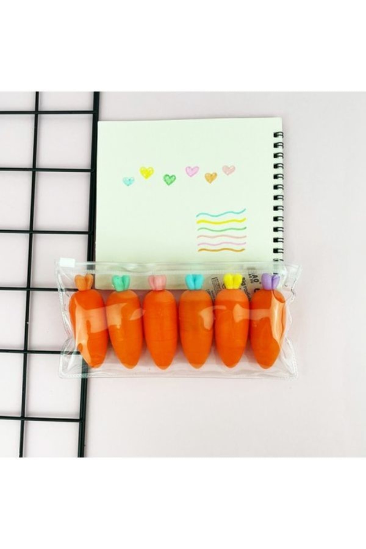 gifttime Havuç Fosforlu Kalem Seti