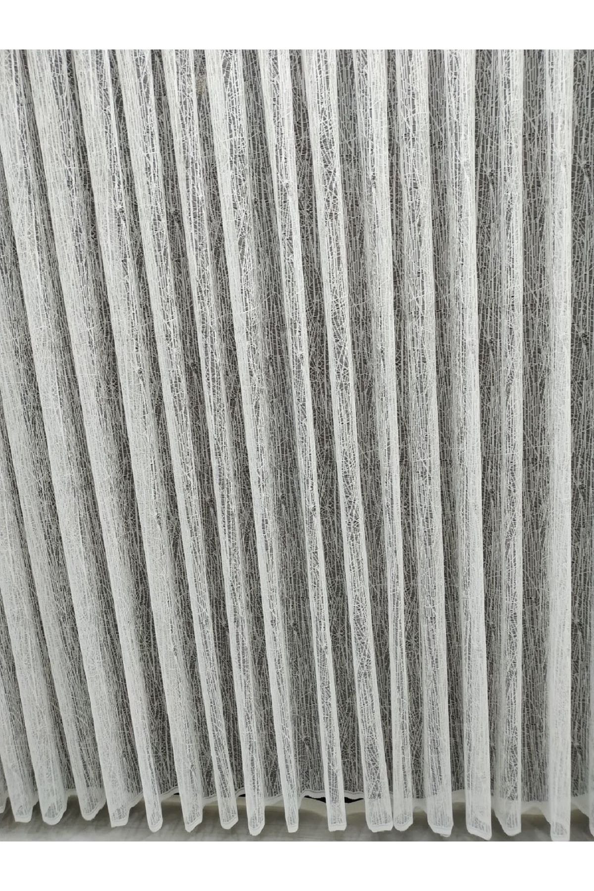 Briz Perde-Sport Patterned Glass Broken Matching Tulle Curtain Will Be Shipped on the Same Day! 1x2 Sparse Pleated 4