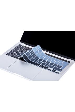Macbook Pro M1-M2 Uyumlu Klavye Koruyucu TouchBar A2338 A2289 2251 A2141 Türkçe Baskı Ombre 001159