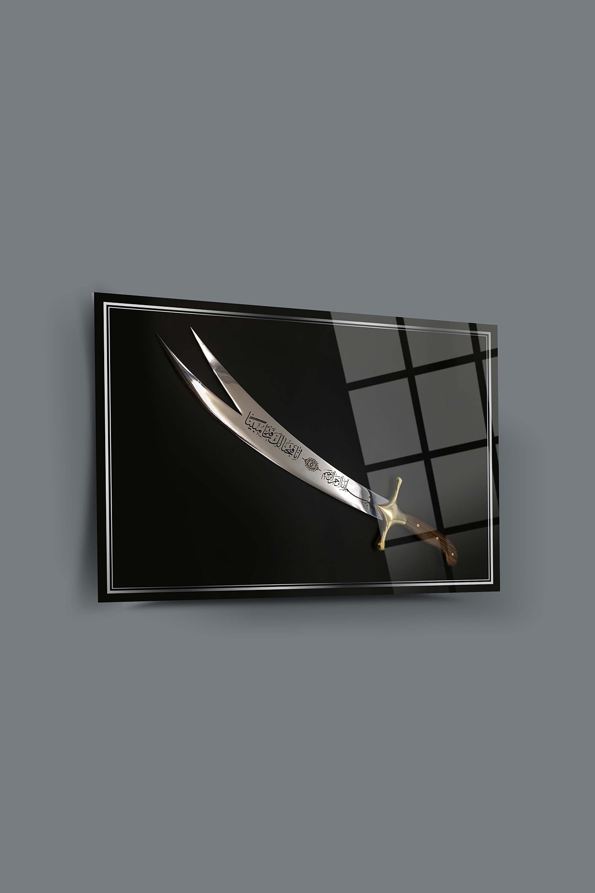 SRD Concept Hz Ali'nin Kılıcı 2 Cam Tablo-zülfikar Cam Tablo