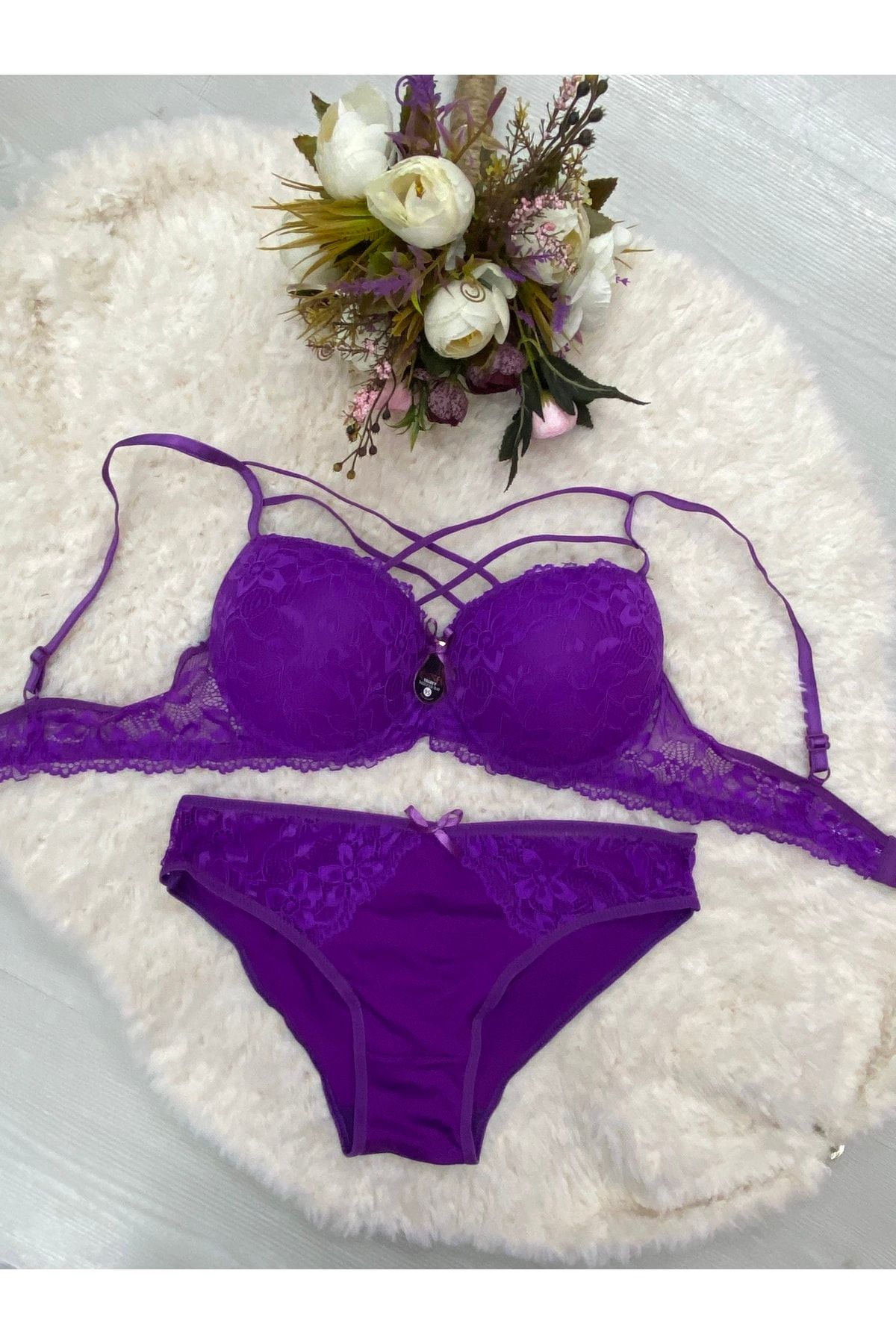 ESSA Underwear Set - Purple - Trendyol