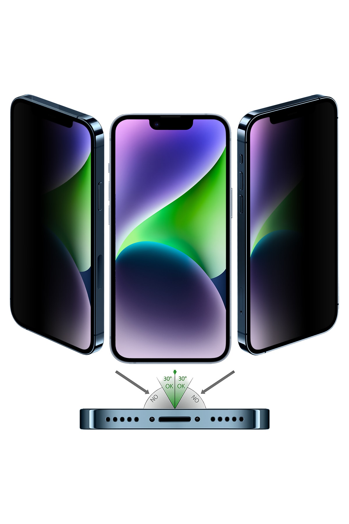 Buff Iphone 14 Plus/13 Pro Max 5d Privacy Ekran Koruyucu 3