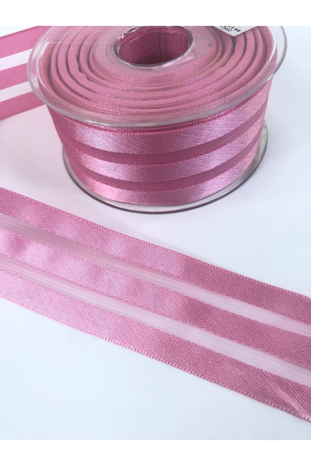 Pink Three Lines Satin Ornament Ribbon 5 Meters – Ribbon, Stylish Design, Women's Accessory – Ribbon –
