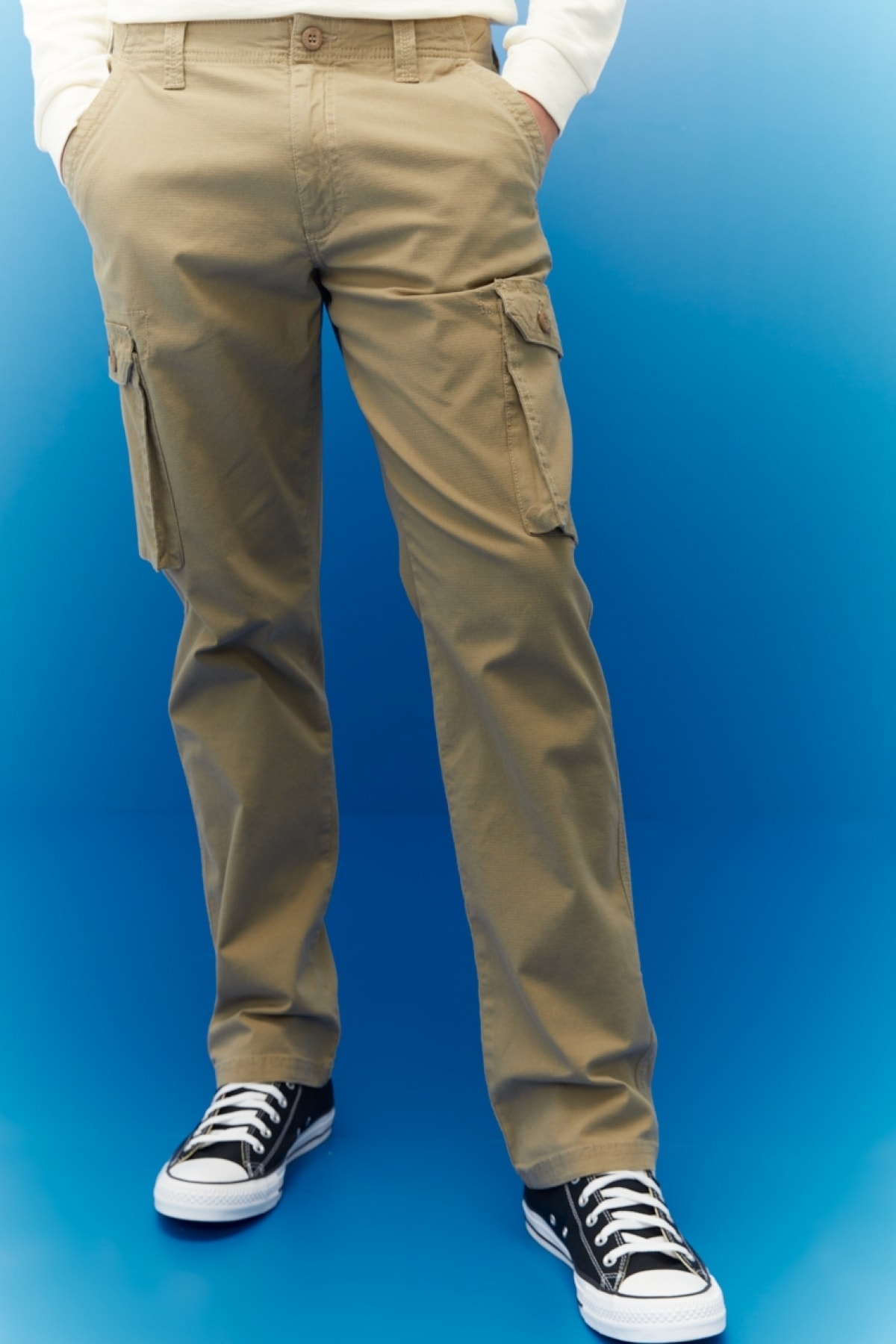 Lee Straight Fit Normal Bel Düz Paça Kargo Cepli Pantolon AN8552