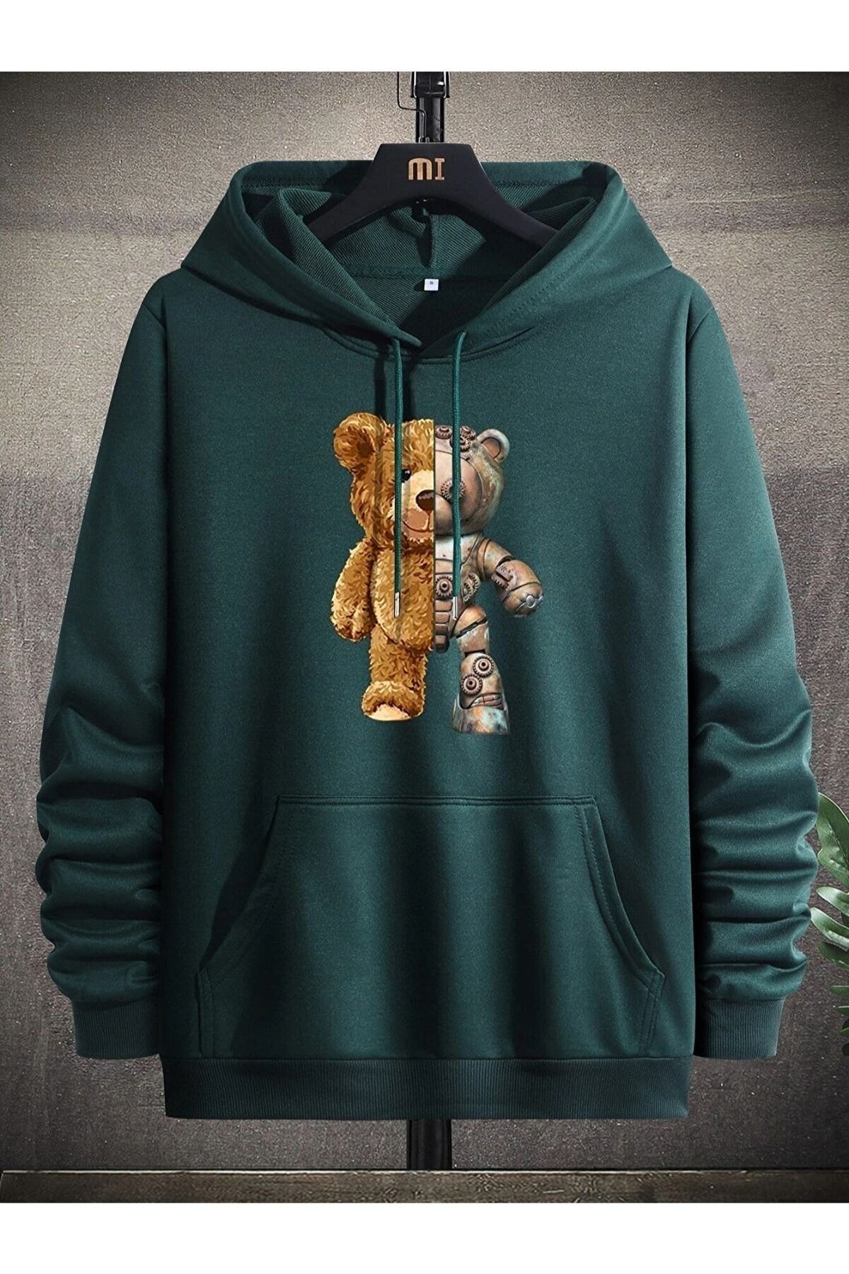 Plus size 2025 teddy bear hoodie