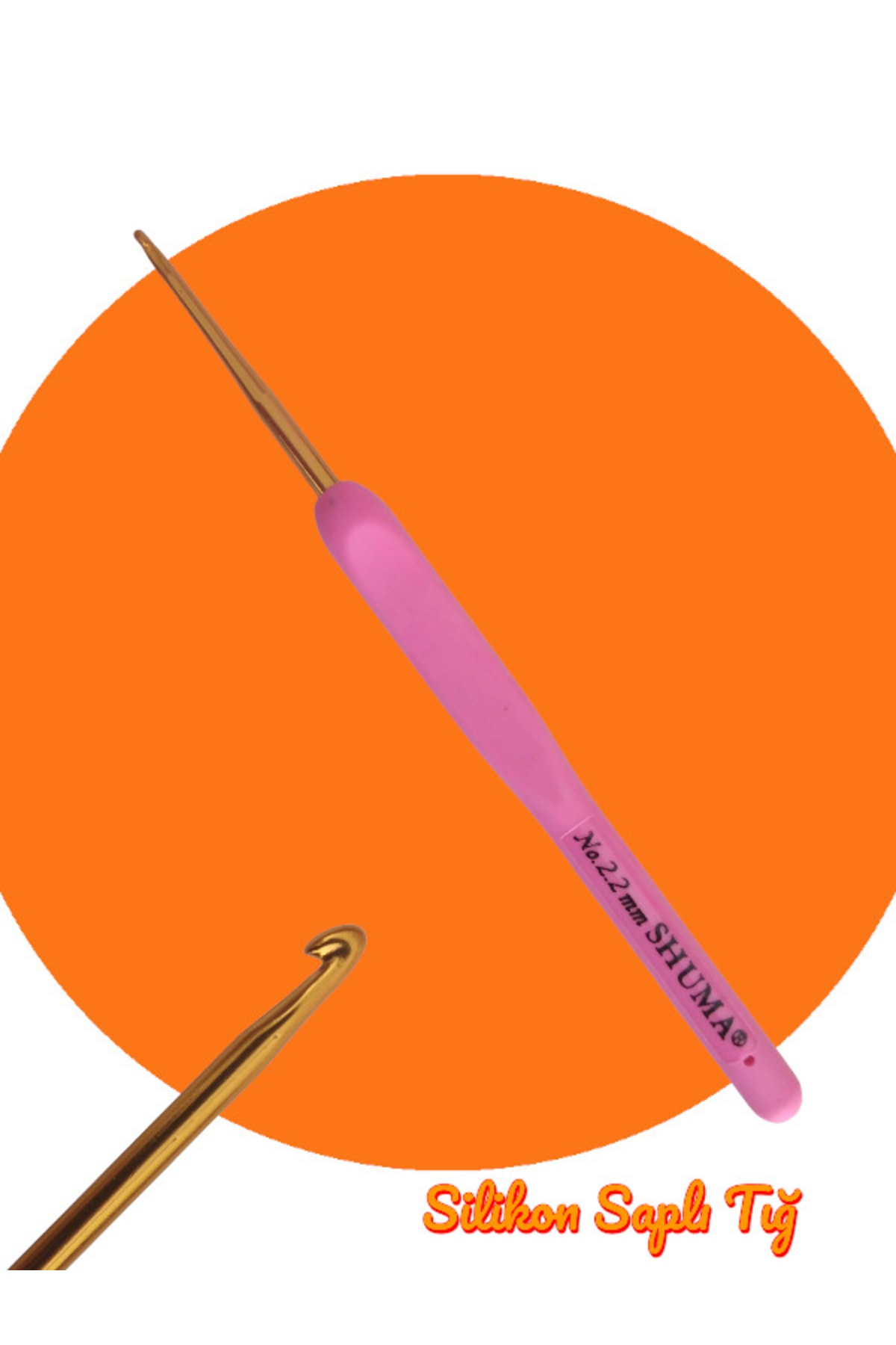 Shuma Silicone Handle Crochet Knitting Crochet Hand Painless Easy to Use