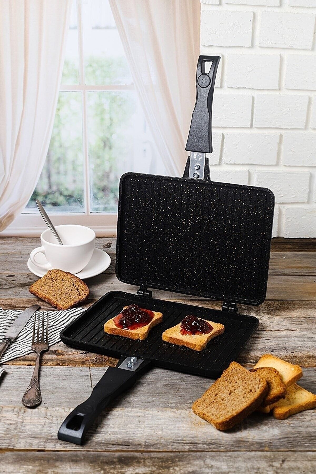 Begin Power-Stove Top Toaster Inner Outer Granite Camping Toaster 2