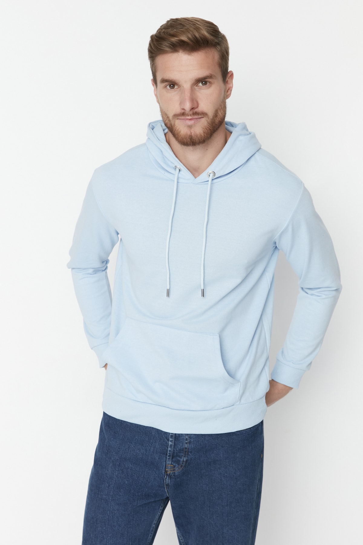 Trendyol Collection Sweatshirt Blau Regular Fit