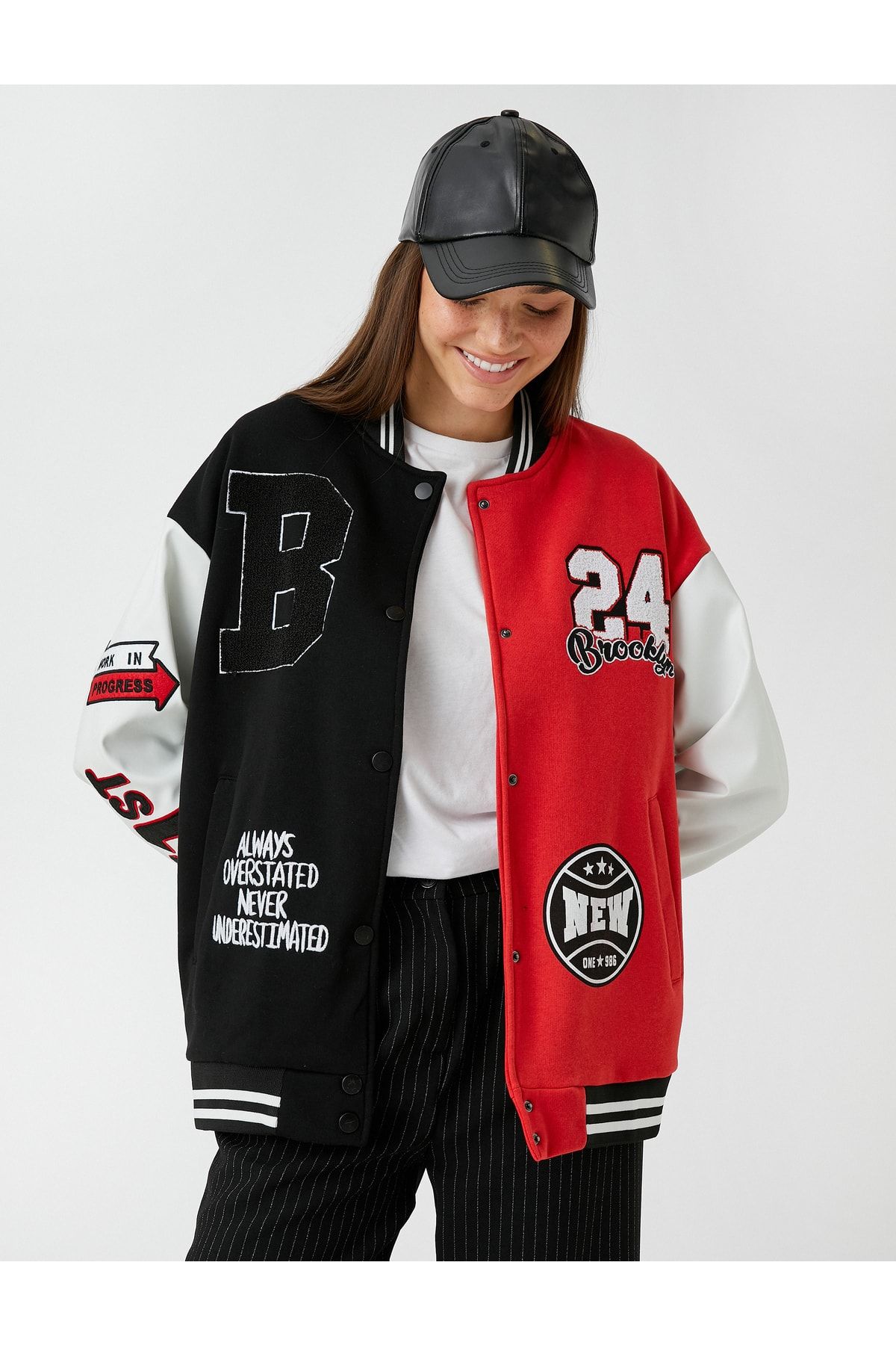 Koton Sweatshirt Schwarz Oversized Fast ausverkauft FN8398