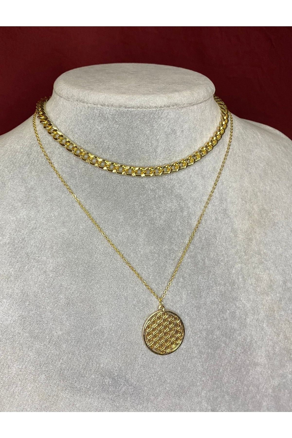 BERS AKSESUAR Women s Multiple Flower of Life Pendant Necklace