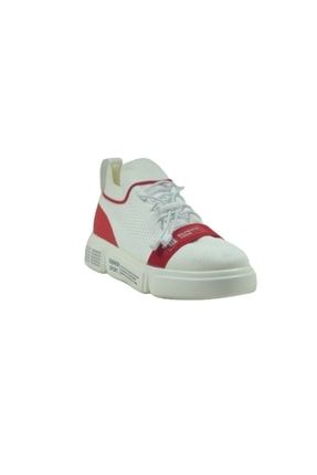 Kadın Kırmızı Mega Kalın Taban Bağcıksız Sneakers 19y341 ST00984