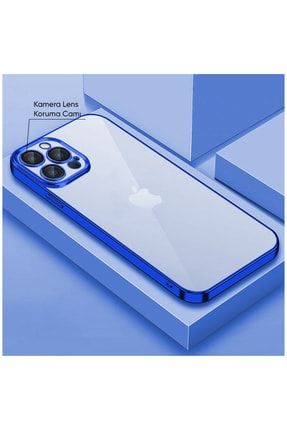 Iphone 12 Pro Max Uyumlu Kılıf Live Silikon Kılıf Mavi 3579-m444