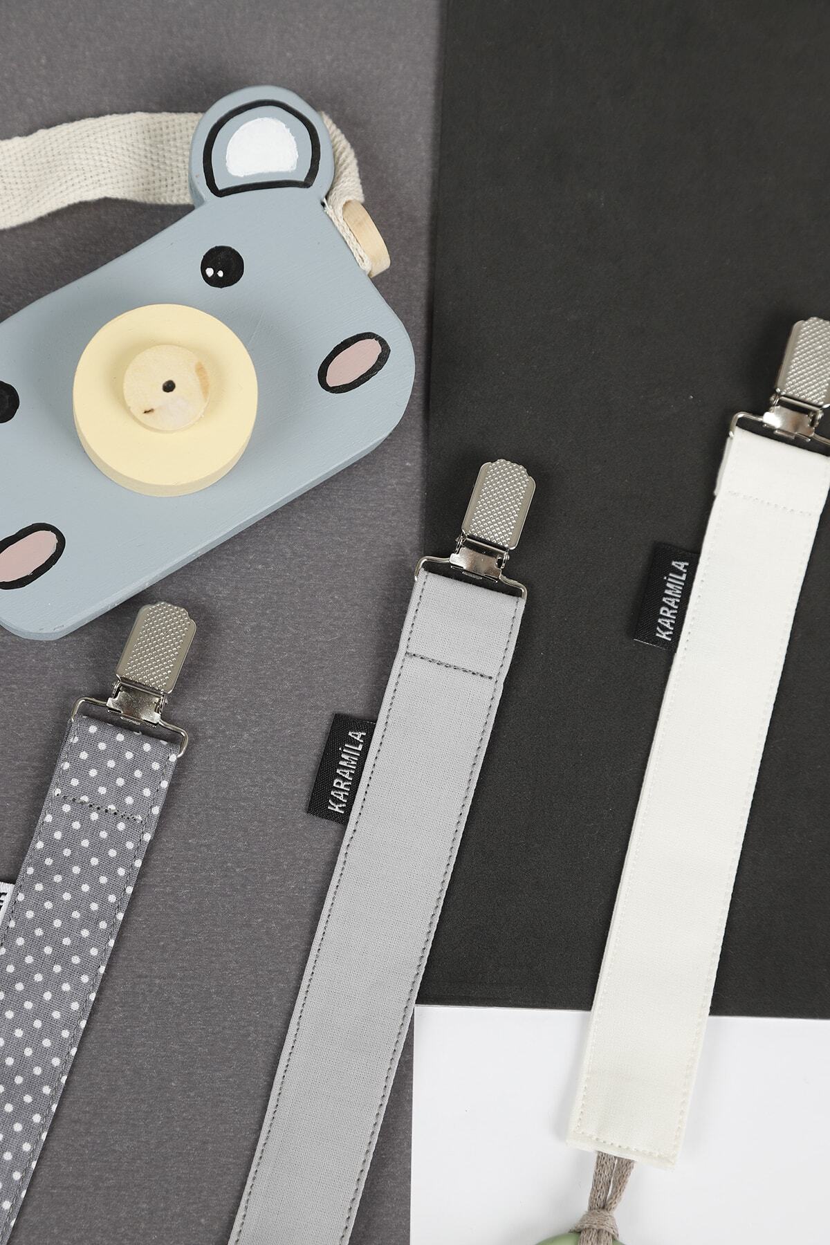 KARAMİLA 3 Adet Emzik Askısı Emzik Zinciri - Emzik Tutacağı fotoğrafı 2 (önizleme)