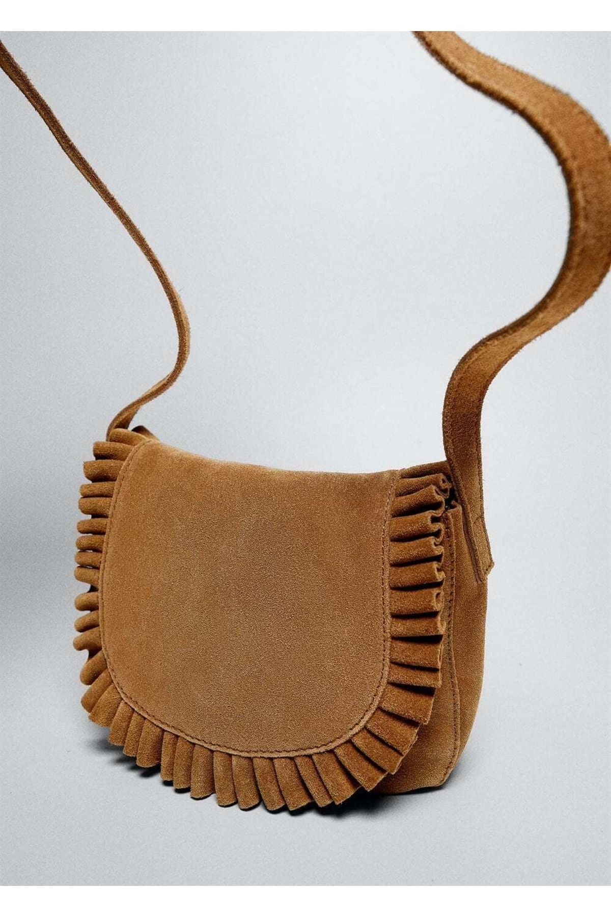 Mango fringe best sale leather bag