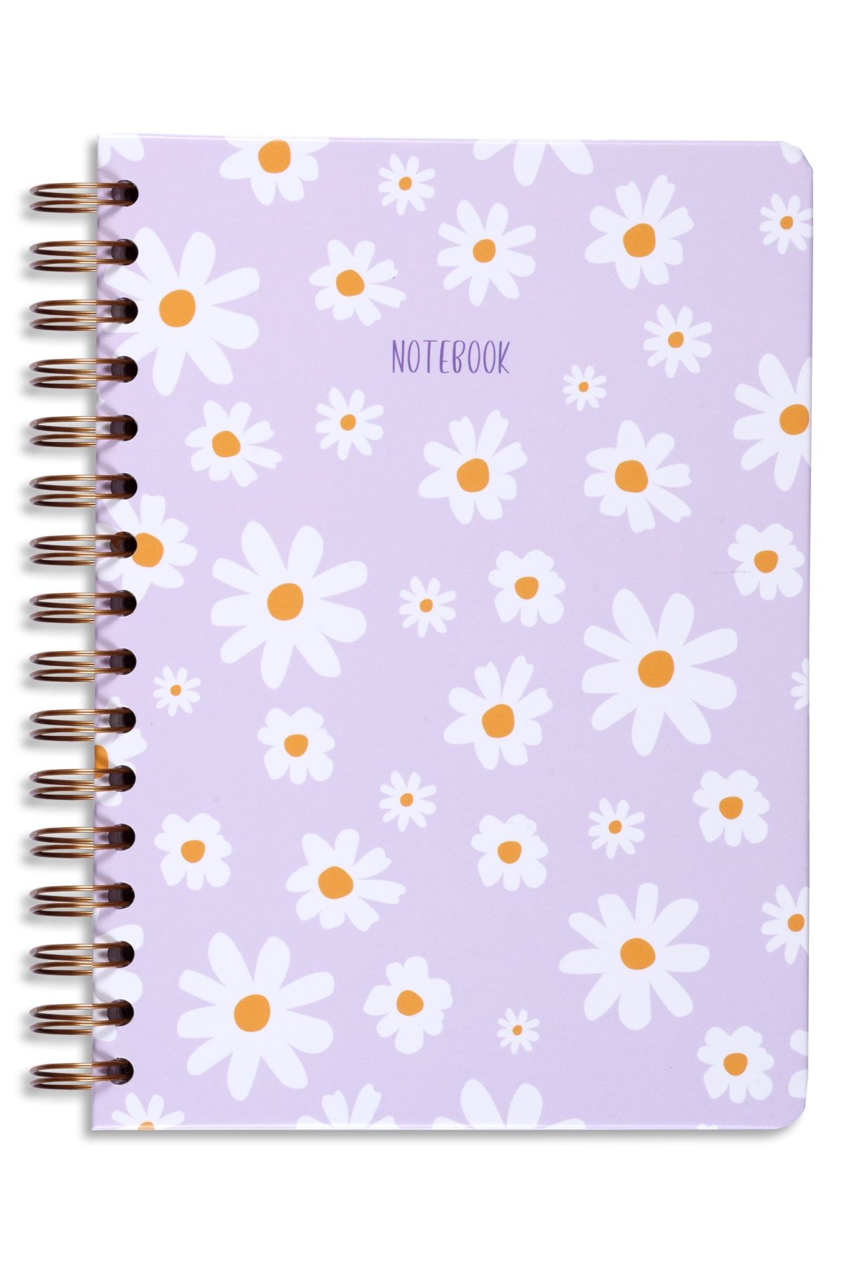 Matt Notebook-A5 15x21 Cm Spiral Lined Undated Notepad Daisy 6