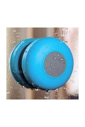 Su Geçirmez Mini Bluetooth Duş Hoparlörü Mavi DH-195