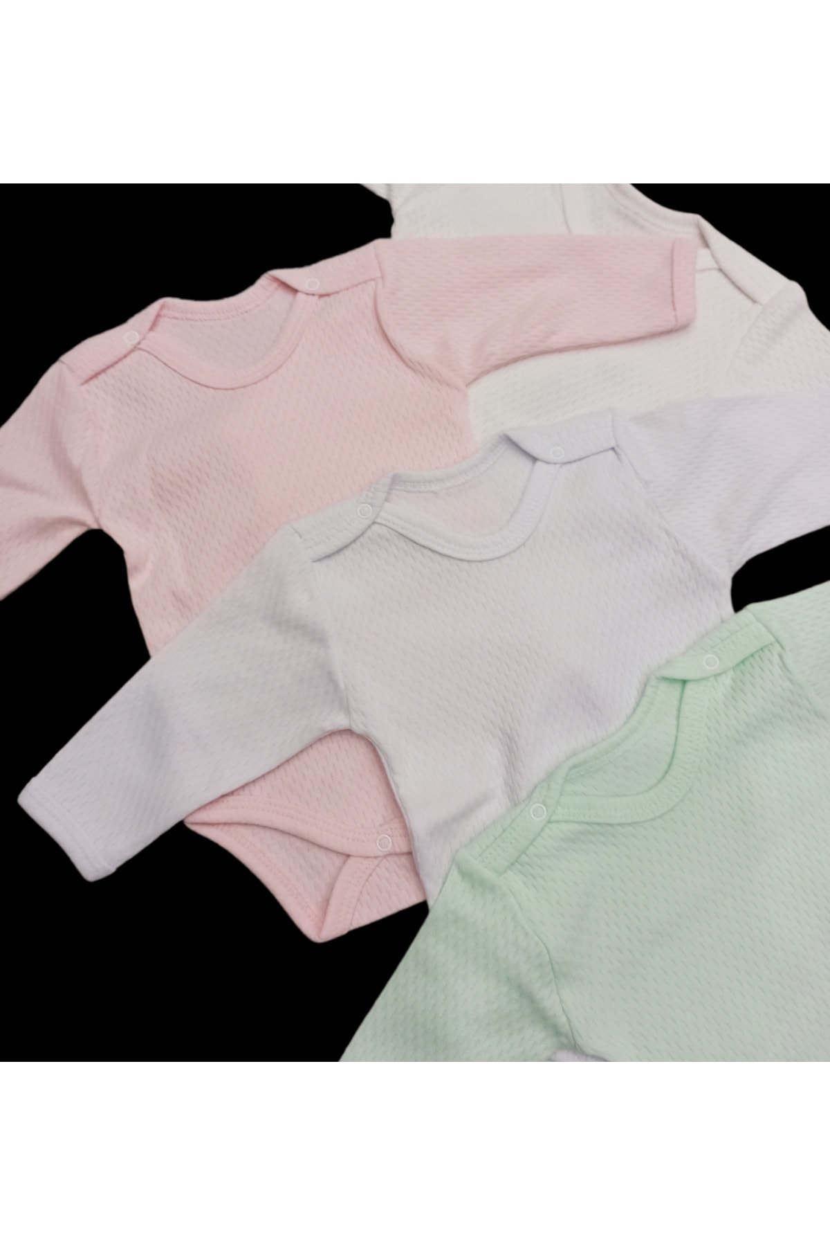 بادی نوزادی دخترانه سفید özdemirli bebe | 8 اورجینال - تصویر 4