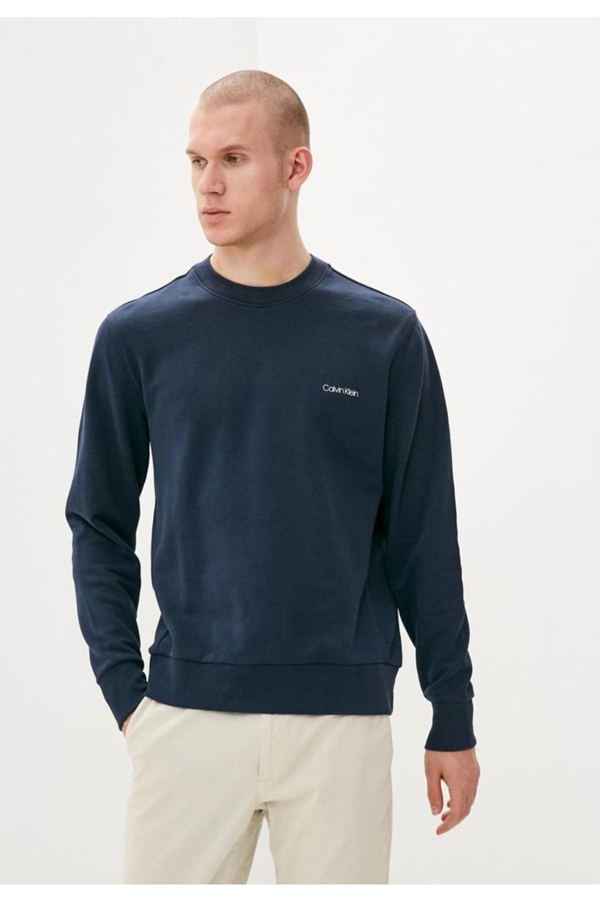 Calvin Klein Sweatshirt Dark blue Regular fit Trendyol