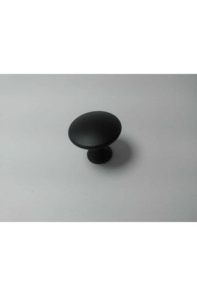 Siyah Dolap Tek Vidalı Kulp Mat Siyah Çekmece Vestiyer Düzdüğme Siyah TEMA0016