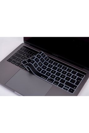 Macbook Pro ile Uyumlu Klavye Koruyucu TouchBar A1706 1989 2159 A1707 1990 Türkçe Baskılı MCS409