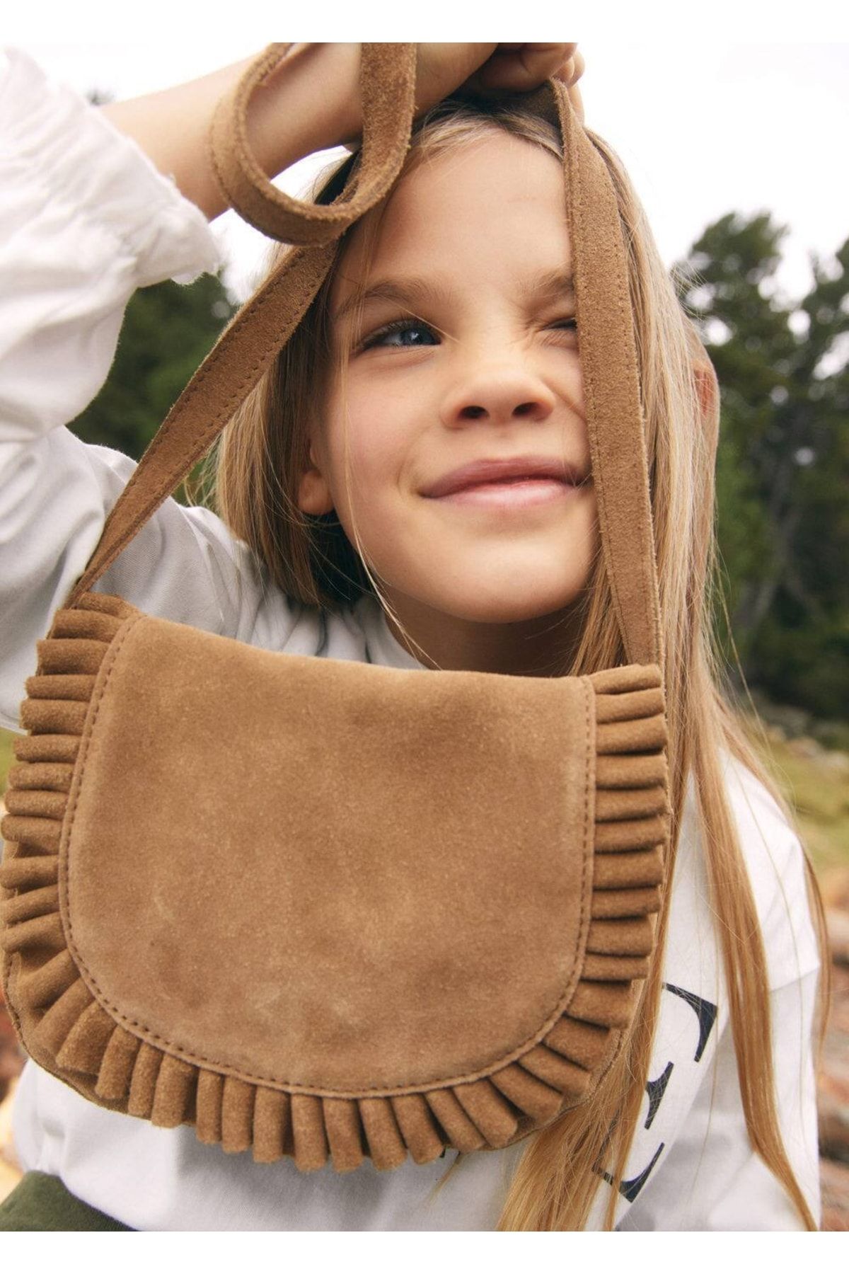 Mango fringe leather hotsell bag