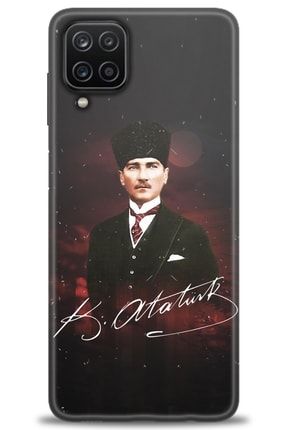 Samsung Galaxy A12 Kılıf Hd Baskılı Kılıf - Kemal Atatürk amsm-a12-v-15