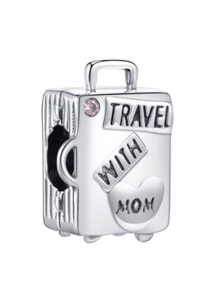 Anneyle Seyahat Bavulu Gümüş Charm CHR010087DR