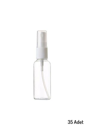35 Adet Boş Şişe Spreyli Kolonya Şişesi Doldurulabilir Cep Plastik Parfüm Şişesi 30 ml SpreySise02