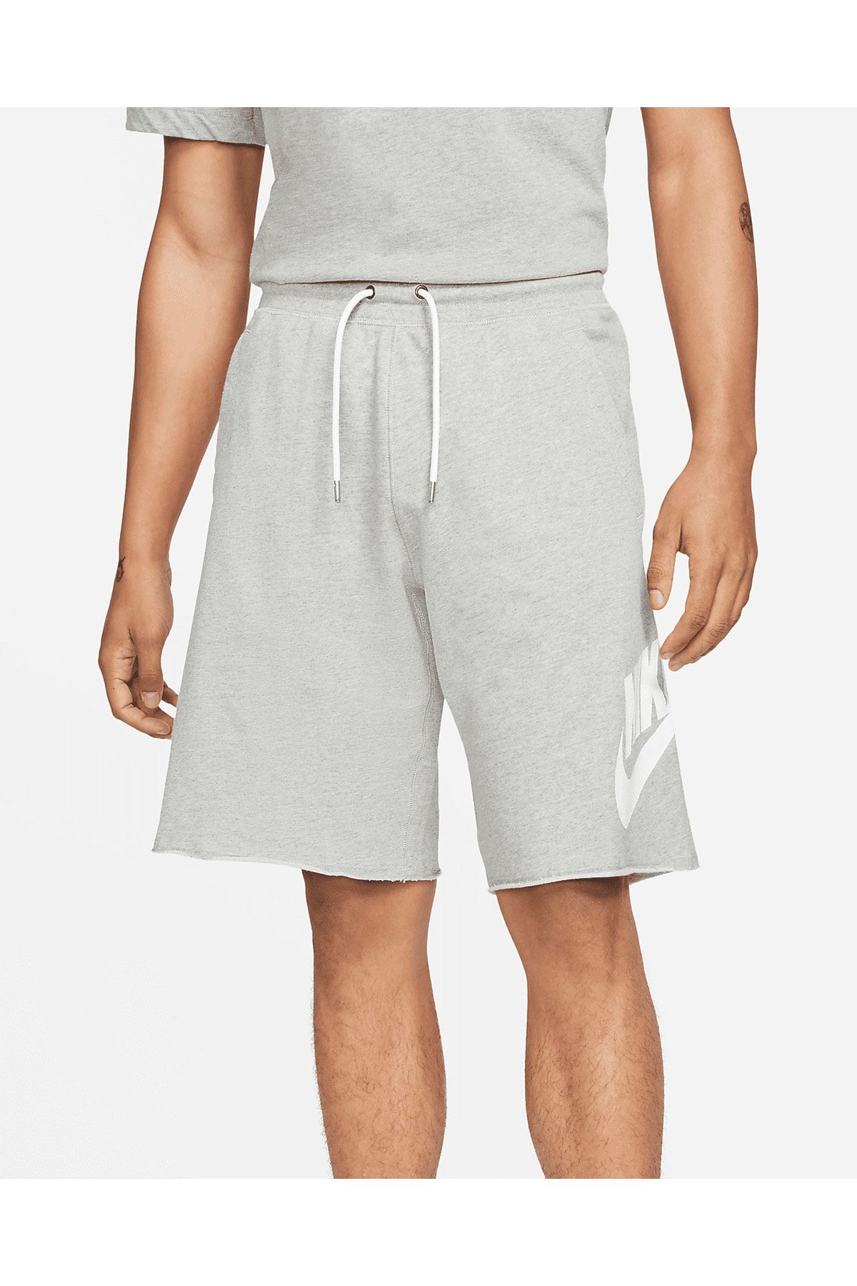 Nike Sports Shorts - Gray - Normal Waist - Trendyol