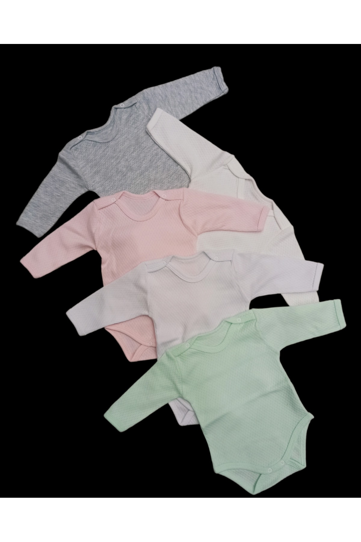 بادی نوزادی دخترانه سفید özdemirli bebe | 8 اورجینال - تصویر 6