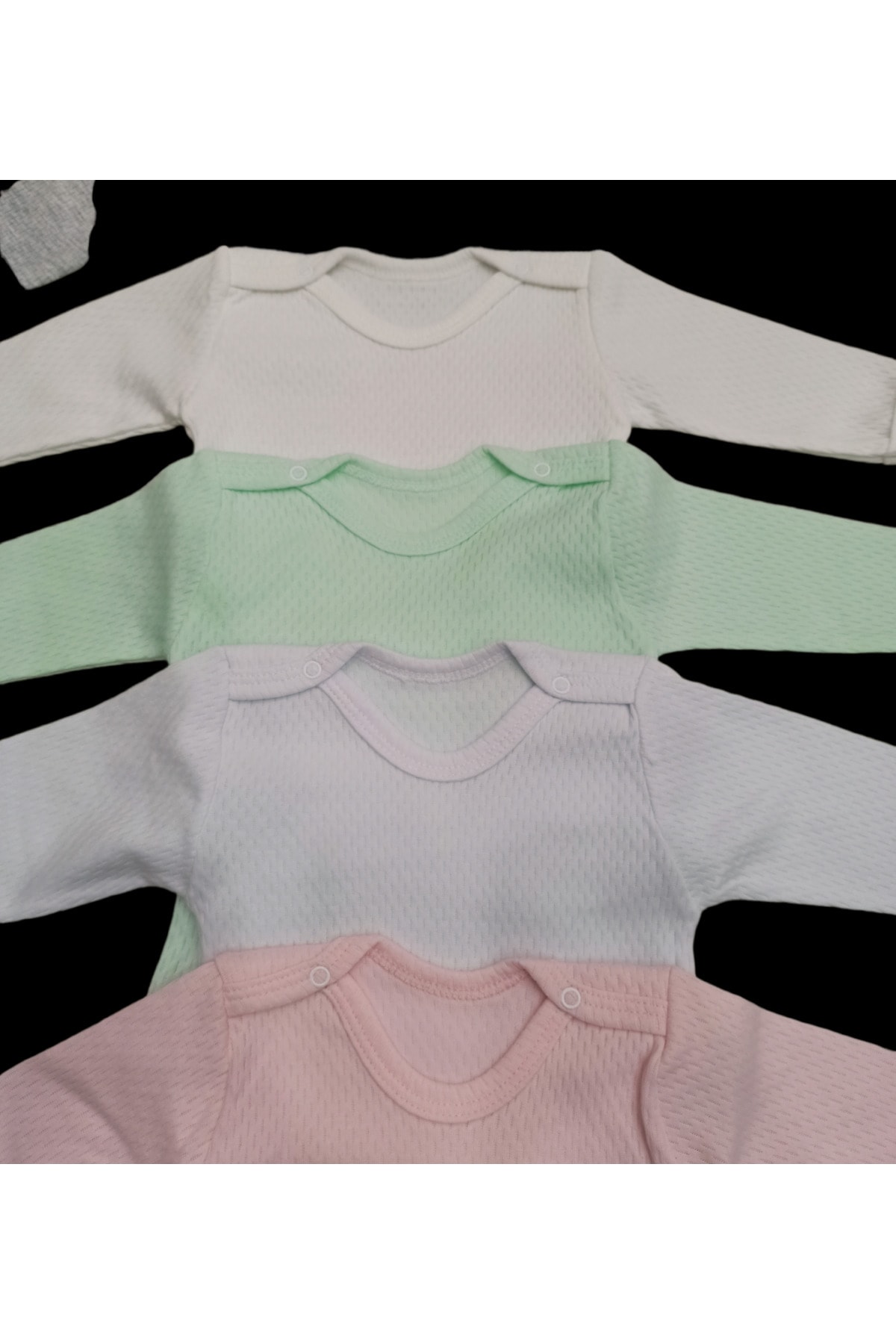 بادی نوزادی دخترانه سفید özdemirli bebe | 8 اورجینال - تصویر 8