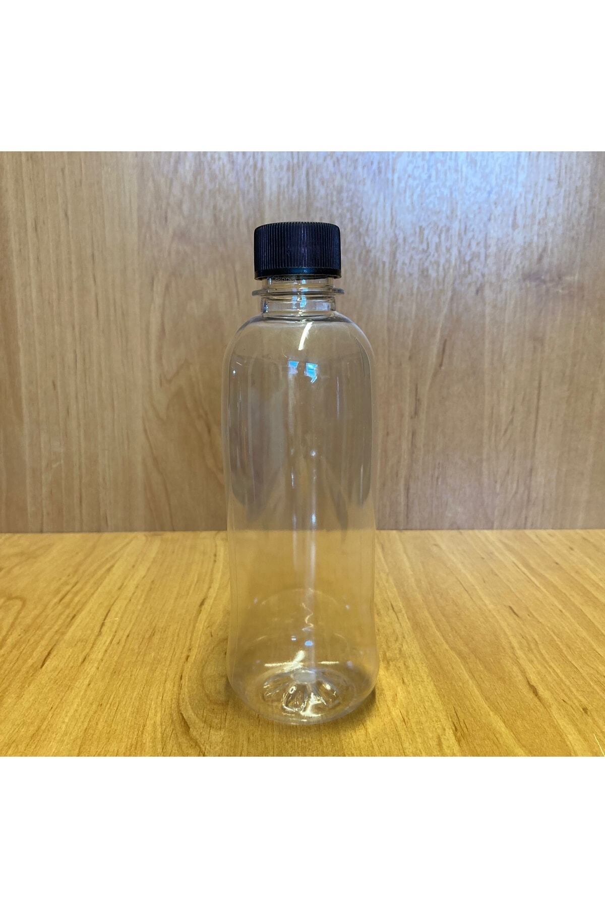 Pause Art Home-330 Cc Flat Model Pet Bottle - Black Lid - 330 Ml Empty Pet Bottle (10 Pieces) 1