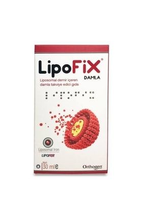 Lipofix Damla 30ml (oral Demir Takviye Edici Gıda ) LİPOFİX982046
